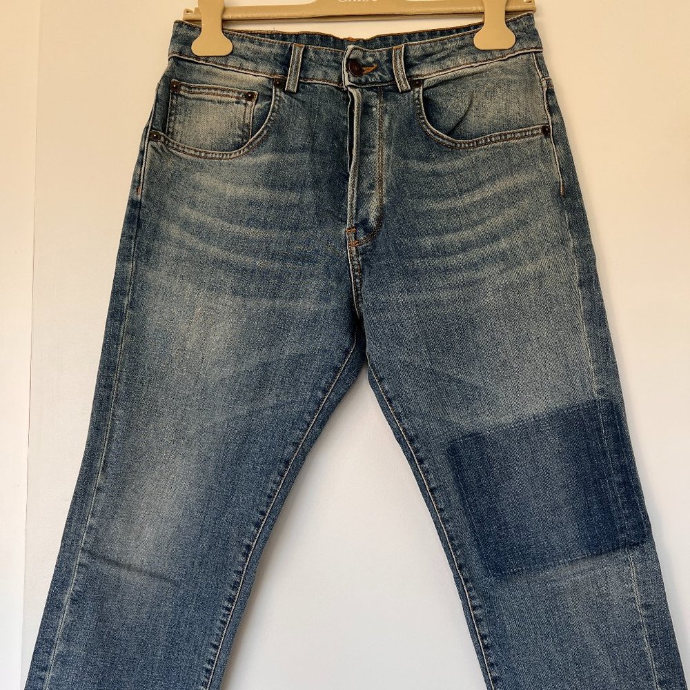 6397 Patch Blue Shorty Jeans